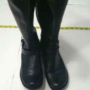 Bare Traps Womens  Closed Toe Knee High Riding Boots, Black, Size 7